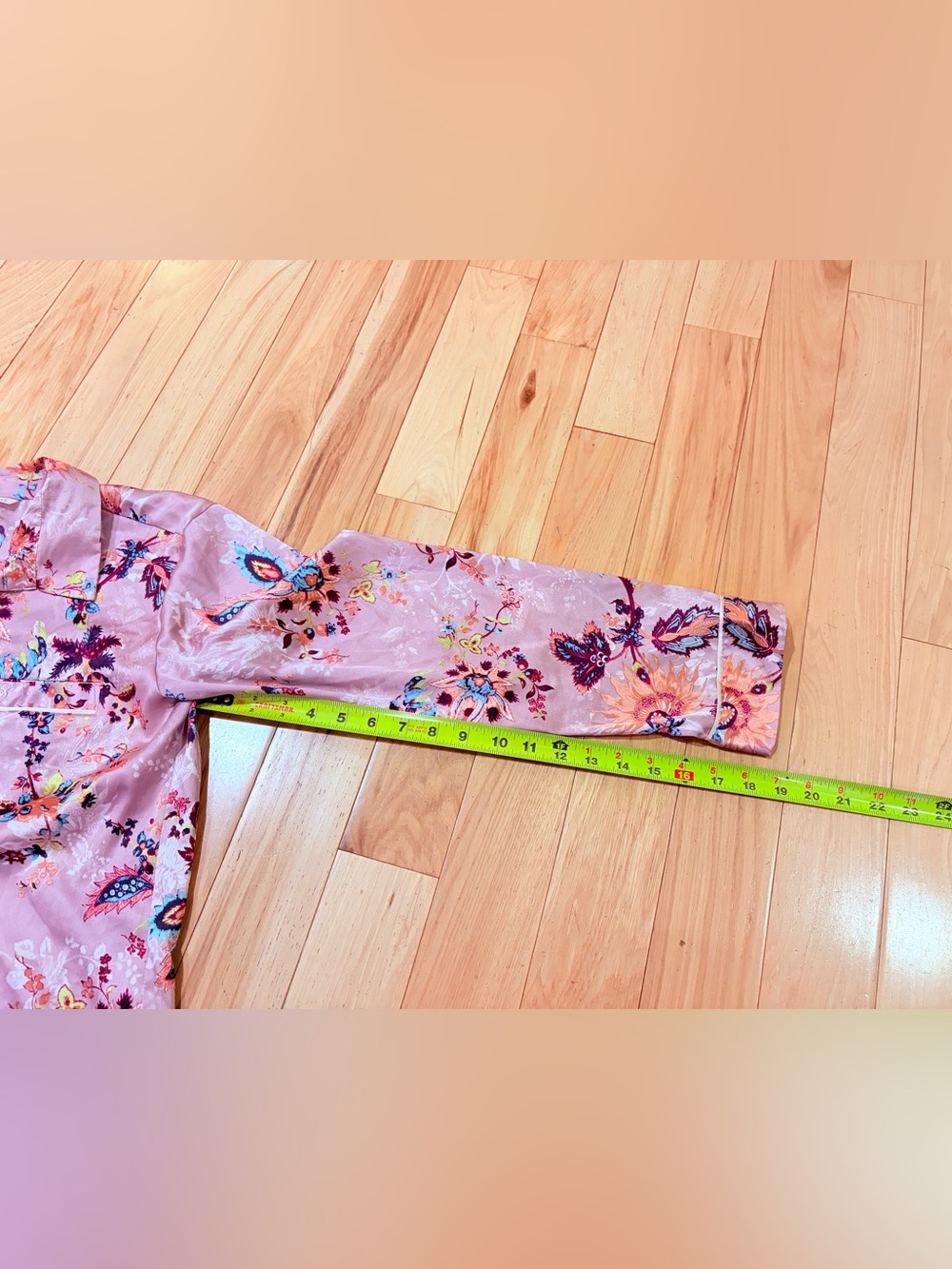 Victoria’s Secret Lilac Purple Botanical Floral Satin Pajama Set - Size Small - Picture 7 of 15